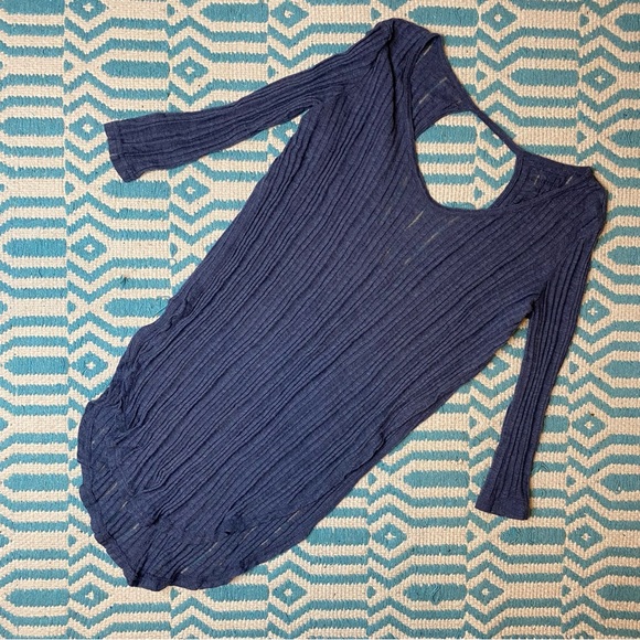 Free People Astoria Hacci tunic top blue - Picture 11 of 12